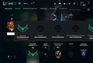 Esmerlada 3 com 35 Champs e 13 Skins ( MAIN ADC ) - League of Legends LOL