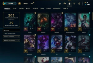 Conta prata 3 com 70 Champs e 40 Skins ( MAIN SUP ) - League of Legends LOL