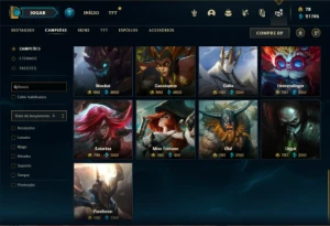 Conta prata 3 com 150 Champs e 258 Skins (1.2kk de Diana) - League of Legends LOL