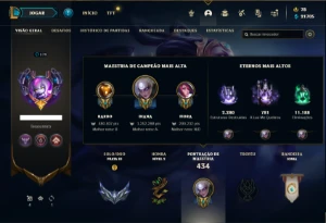 Conta prata 3 com 150 Champs e 258 Skins (1.2kk de Diana) - League of Legends LOL