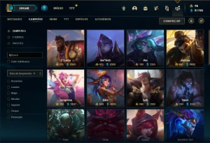 Conta prata 3 com 150 Champs e 258 Skins (1.2kk de Diana) - League of Legends LOL