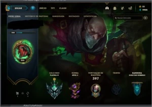 Conta league of legends S6 plat 4, 68 skins LOL