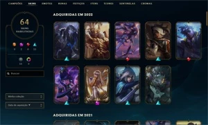 Conta Plat II - 64 skins - Kai'sa Edição de Prestígio - League of Legends LOL