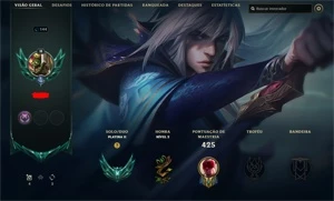 Conta Plat II - 64 skins - Kai'sa Edição de Prestígio - League of Legends LOL