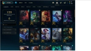 Conta Plat 4 + Skins - League of Legends LOL
