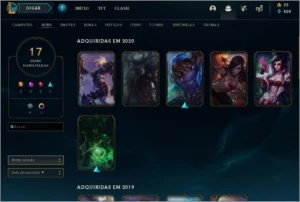 Conta Plat 4 + Skins - League of Legends LOL