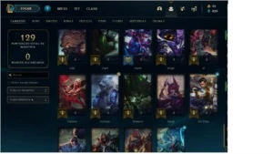 Conta Plat 4 + Skins - League of Legends LOL