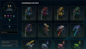 conta D4, 60% WR / com skin prestigio e mmr buffado - League of Legends LOL
