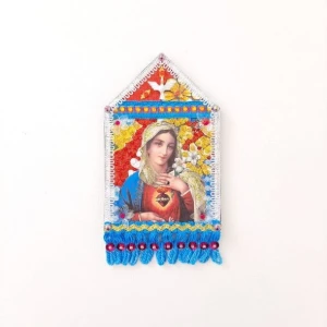 Oratório Sagrado Coração de Maria Bc - Artesanato e Personalizados