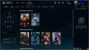 conta de lol gold v com graves vitorioso + outros skins - League of Legends