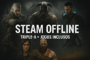 Steam Offline Os Melhores Triple-A! +Jogos Inclusos!