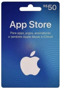 Cartão Gift Card App Store R$ 50 Reais BR|Envio Imediato - Gift Cards