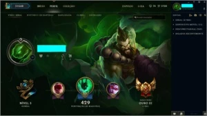 Conta League of Legends OURO3 LOL