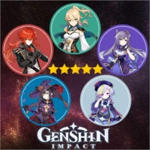 GENSHIN IMPACT REROLL DILUC, KEQING, JEAN, QIQI, MONA