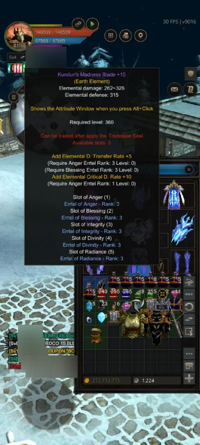 Vendo ALL de Dark Lord (DL) Megamu - MU Online