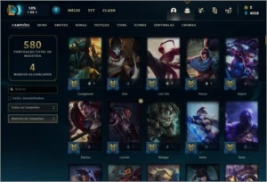 Conta LOL Smurf Unranked Diamond Season 9 147 Skins - League of Legends