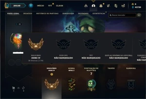 Conta ouro 4 com 23 Champs e 2 Skins + 11 Fragmentos - League of Legends LOL