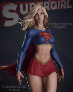 Supergirl 3D - Arquivo .Stl Para Impressão 3D - Others