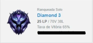 CONTA D3 65% WR BOM MMR NO PRECINHO - League of Legends LOL