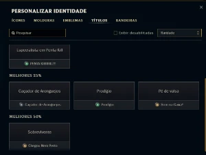 Conta HandLevel smurf, sem risco de ban. - League of Legends LOL