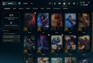 Conta HandLevel smurf, sem risco de ban. - League of Legends LOL