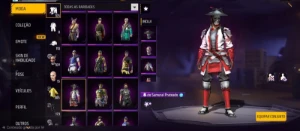 💎 CONTA LENDÁRIA S1+S2 | Bushido 740K + Camisa S2 Ouro 124K - Free Fire