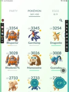 conta de Pokémon goncom 36 lendário, 17 shiny e 11 100%