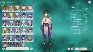 Conta genshin impact 6 personagens 5 estrelas + xiao/ganyu