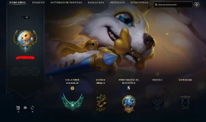 Conta LoL Platina 4 c/ skin prestígio  - League of Legends