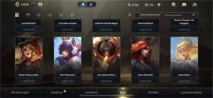 CONTA WILD RIFT - 61 SKINS - League of Legends: Wild Rift LOL WR