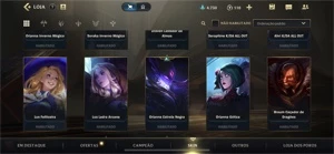 CONTA WILD RIFT - 61 SKINS - League of Legends: Wild Rift LOL WR