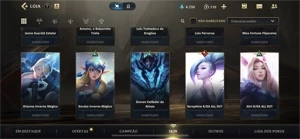 CONTA WILD RIFT - 61 SKINS - League of Legends: Wild Rift LOL WR