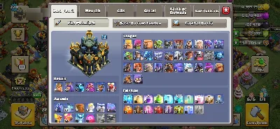 Clash of clans com itens raros de 2013