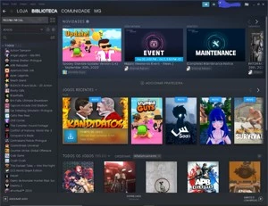 CONTA STEAM COM + de 120 JOGOS, 300 REAIS INVESTIDOS