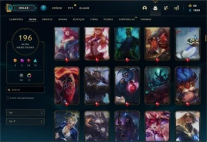 Conta league of legends +190 skins LOL