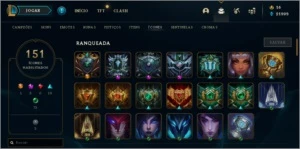 Conta LoL Diamante 4 criada na Season 1 com 147 skins - League of Legends
