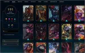 Conta de LOL 191 Skins - League of Legends