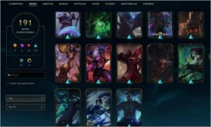 Conta de LOL 191 Skins - League of Legends