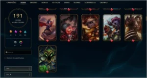 Conta de LOL 191 Skins - League of Legends