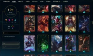 Conta de LOL 191 Skins - League of Legends