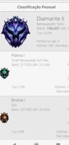 Vendo conta de lol d2 - League of Legends