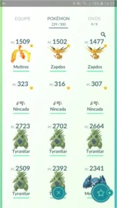 Conta de Pokémon GO