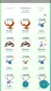 Conta de Pokémon GO