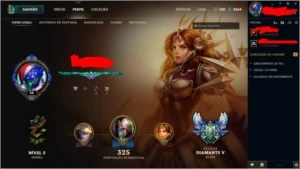 Conta do lol Diamante 5 - League of Legends