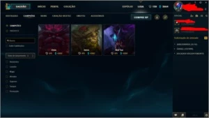 Conta do lol Diamante 5 - League of Legends