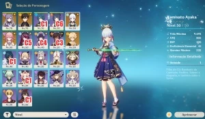 Ayaka, Zhongli, Yae Miko , Keqing + 2 Cortadoras, 1 Túmulo - Genshin Impact