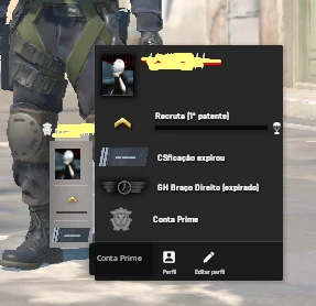 Cs Prime + Email De Criação + 15$ Na Carteira - Counter Strike