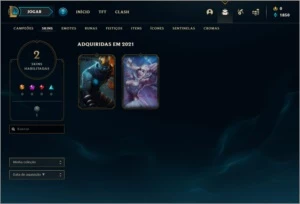 Conta DIAMANTE 2 com 73% de win rate, 22 champs e 2 skins - League of Legends LOL