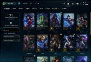 Conta DIAMANTE 2 com 73% de win rate, 22 champs e 2 skins - League of Legends LOL