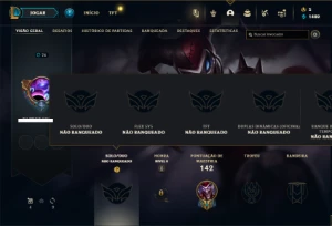 Conta Unranked com 65 Champs e 24 Skins - League of Legends LOL